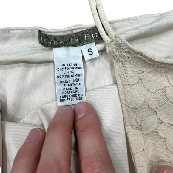 Isabella Bird Ivory Floral Lace Cami S - Picture 3 of 3